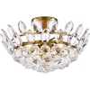 Elegant Lighting Emilia 16 Inch Flush Mount In Brass 1105F16BR